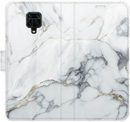 iSaprio flip pouzdro SilverMarble 15 pro Xiaomi Redmi Note 9 Pro / Note 9S - Phone Cover