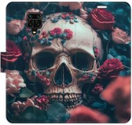 iSaprio flip pouzdro Skull in Roses 02 pro Xiaomi Redmi Note 9 Pro / Note 9S - Phone Cover