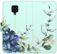 iSaprio flip puzdro Blue Flowers pre Xiaomi Redmi Note 9 Pro/Note 9S - Kryt na mobil
