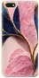 Phone Cover iSaprio Pink Blue Leaves pro Honor 7S - Kryt na mobil
