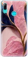 iSaprio Pink Blue Leaves pro Huawei P Smart 2019 - Phone Cover
