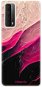 Phone Cover iSaprio Black and Pink pro Huawei P Smart 2021 - Kryt na mobil