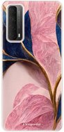 iSaprio Pink Blue Leaves pro Huawei P Smart 2021 - Phone Cover