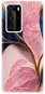 iSaprio Pink Blue Leaves pro Huawei P40 Pro - Phone Cover