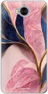 iSaprio Pink Blue Leaves pro Huawei Y5 2017/Huawei Y6 2017 - Phone Cover