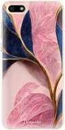iSaprio Pink Blue Leaves pro Huawei Y5 2018 - Phone Cover