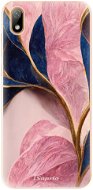 iSaprio Pink Blue Leaves pro Huawei Y5 2019 - Phone Cover