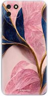 iSaprio Pink Blue Leaves pro Huawei Y5p - Phone Cover
