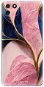iSaprio Pink Blue Leaves pro Huawei Y5p - Phone Cover