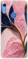 iSaprio Pink Blue Leaves pro Huawei Y6s - Phone Cover