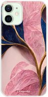 iSaprio Pink Blue Leaves pro iPhone 12 - Phone Cover