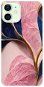 iSaprio Pink Blue Leaves pro iPhone 12 - Phone Cover