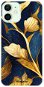 iSaprio Gold Leaves pro iPhone 12 mini - Phone Cover