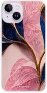 iSaprio Pink Blue Leaves pro iPhone 14 - Phone Cover