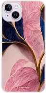 iSaprio Pink Blue Leaves pro iPhone 14 Plus - Phone Cover
