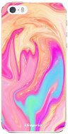 iSaprio Orange Liquid pro iPhone 5/5S/SE - Phone Cover