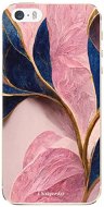 iSaprio Pink Blue Leaves pro iPhone 5/5S/SE - Phone Cover