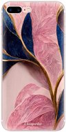 iSaprio Pink Blue Leaves pro iPhone 7 Plus / 8 Plus - Phone Cover