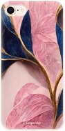 iSaprio Pink Blue Leaves pro iPhone 8 - Phone Cover