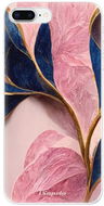 Phone Cover iSaprio Pink Blue Leaves pro iPhone 8 Plus - Kryt na mobil