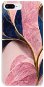 iSaprio Pink Blue Leaves pro iPhone 8 Plus - Phone Cover