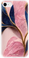 iSaprio Pink Blue Leaves pro iPhone SE 2020 - Phone Cover