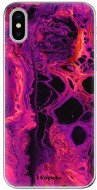 iSaprio Abstract Dark 01 pro iPhone X - Phone Cover
