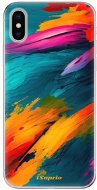iSaprio Blue Paint pro iPhone X - Phone Cover