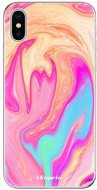 iSaprio Orange Liquid na iPhone X - Kryt na mobil