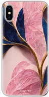 iSaprio Pink Blue Leaves na iPhone X - Kryt na mobil
