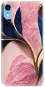 iSaprio Pink Blue Leaves pro iPhone Xr - Phone Cover