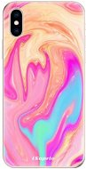 iSaprio Orange Liquid pro iPhone XS - Phone Cover