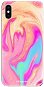 iSaprio Orange Liquid pro iPhone XS - Phone Cover