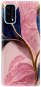 Kryt na mobil iSaprio Pink Blue Leaves na Realme 7 Pro - Kryt na mobil