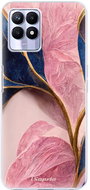 iSaprio Pink Blue Leaves pro Realme 8i - Phone Cover