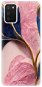 Kryt na mobil iSaprio Pink Blue Leaves na Samsung Galaxy A02s - Kryt na mobil