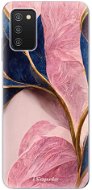 iSaprio Pink Blue Leaves pro Samsung Galaxy A03s - Phone Cover