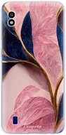 iSaprio Pink Blue Leaves pro Samsung Galaxy A10 - Phone Cover