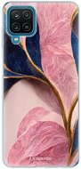 iSaprio Pink Blue Leaves pro Samsung Galaxy A12 - Phone Cover