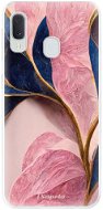 iSaprio Pink Blue Leaves pro Samsung Galaxy A20e - Phone Cover