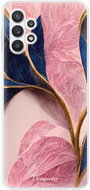iSaprio Pink Blue Leaves pro Samsung Galaxy A32 5G - Phone Cover