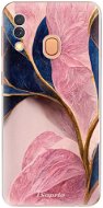 Phone Cover iSaprio Pink Blue Leaves pro Samsung Galaxy A40 - Kryt na mobil