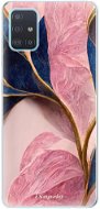 iSaprio Pink Blue Leaves pro Samsung Galaxy A51 - Phone Cover