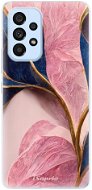 iSaprio Pink Blue Leaves pro Samsung Galaxy A53 5G - Phone Cover