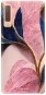 Phone Cover iSaprio Pink Blue Leaves pro Samsung Galaxy A7 (2018) - Kryt na mobil