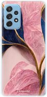 iSaprio Pink Blue Leaves pro Samsung Galaxy A72 - Phone Cover