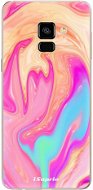 Kryt na mobil iSaprio Orange Liquid pre Samsung Galaxy A8 2018 - Kryt na mobil