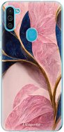 iSaprio Pink Blue Leaves pro Samsung Galaxy M11 - Phone Cover
