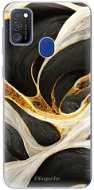 Phone Cover iSaprio Black and Gold pro Samsung Galaxy M21 - Kryt na mobil