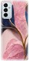 iSaprio Pink Blue Leaves pro Samsung Galaxy M23 5G - Phone Cover
